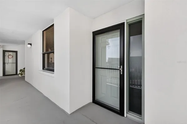 a view of an entryway door