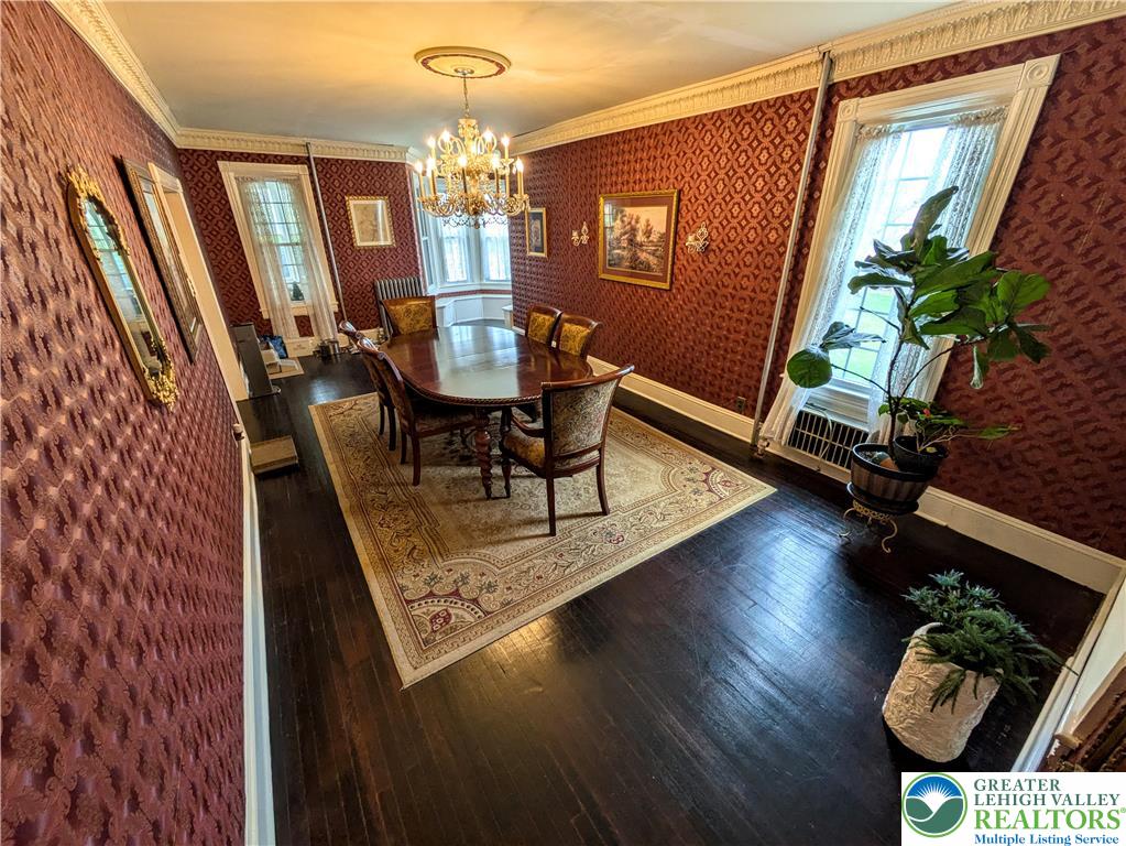 6423 Front Street Bangor, PA 18013 - Photo 23 of 60 a dining room with furniture and wooden floor