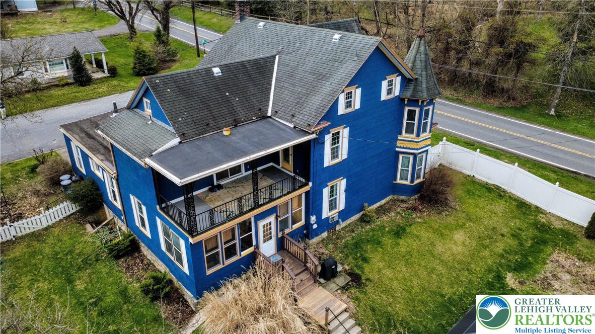 6423 Front Street Bangor, PA 18013 - Photo 58 of 60 an aerial view of a house with a yard