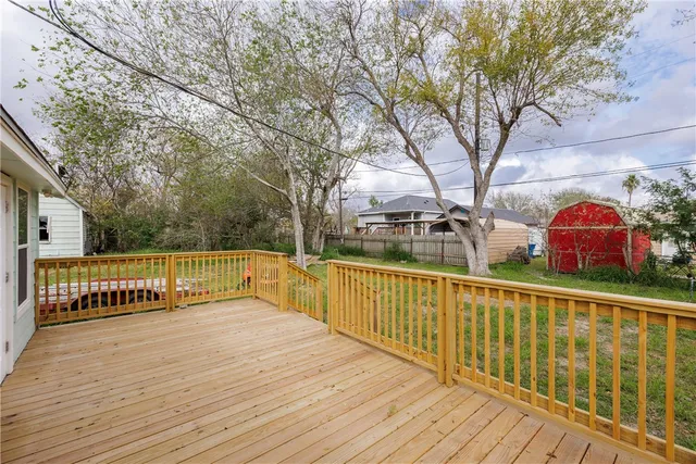 a view of outdoor space and deck
