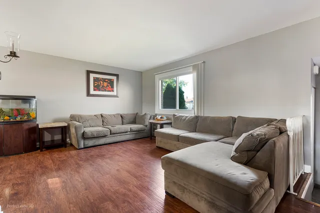a living room with furniture and a couch