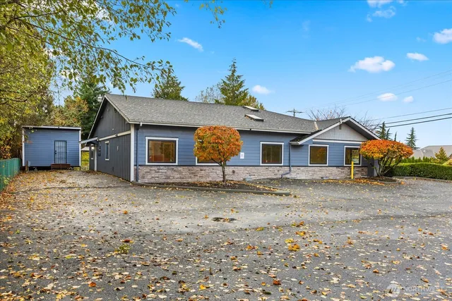 a backyard of a house