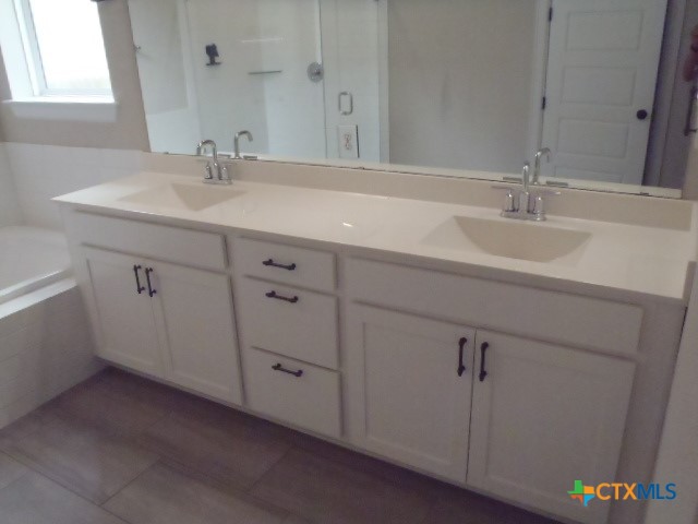 791 Hazy Hills Loop Dripping Springs, TX 78620 - Photo 27 of 44 a bathroom with a sink and mirror