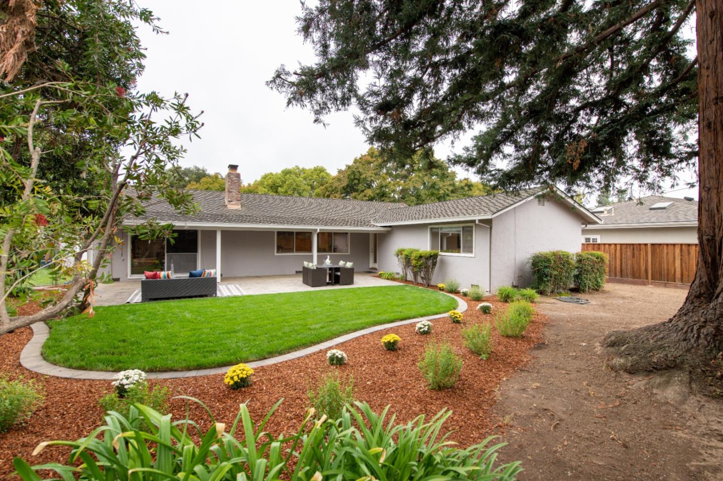981 Thatcher Drive Los Altos, CA 94024 - Photo 26 of 30 a view of a yard in front of a house with green space