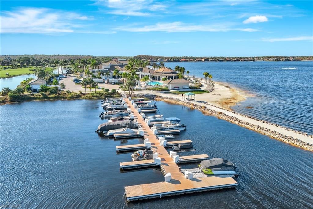 9508 Ironstone Terrace, Unit 201 Naples, FL 34120 - Photo 42 of 45 Bird's eye view of a nearby body of water