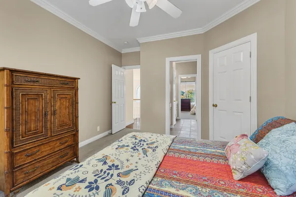 a room with furniture and a large window