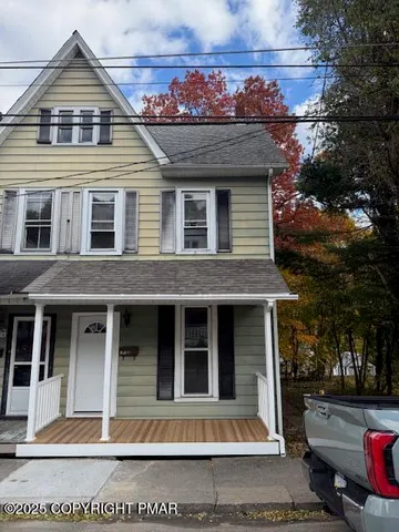 a front view of a house