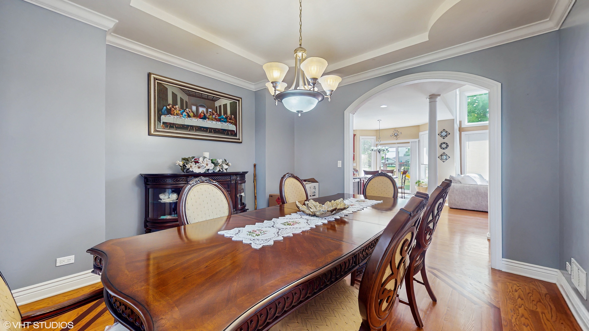 17040 Cheyenne Court Lockport, IL 60441 - Photo 12 of 47 a view of a dining room with furniture and wooden floor