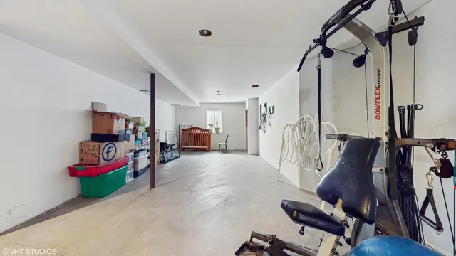 a view of a hallway with closet