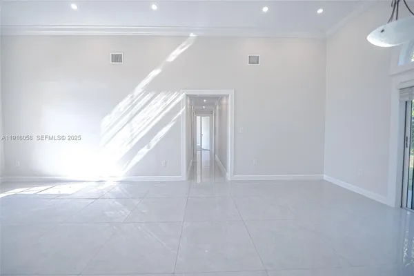 a view of an empty room