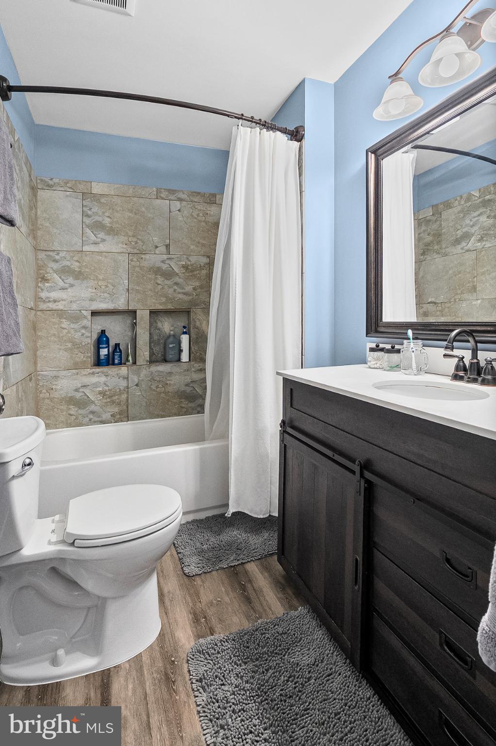 365 Nottingham Road Elkton, MD 21921 - Photo 20 of 50 Modern bathroom with serene blue accents.