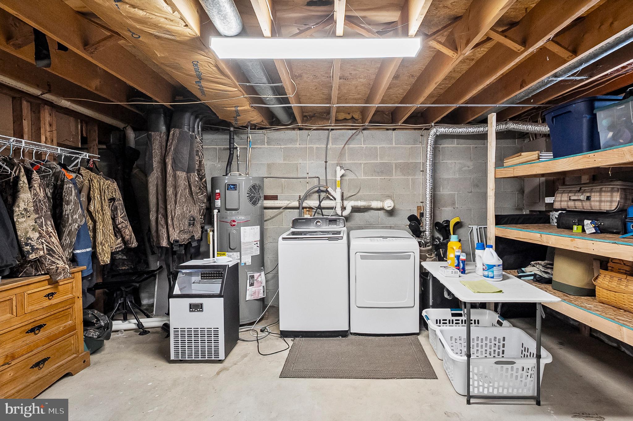 365 Nottingham Road Elkton, MD 21921 - Photo 37 of 50 Functional basement laundry area with storage.