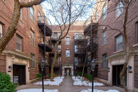 a street view of a building