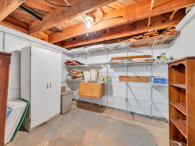 a view of storage and utility room