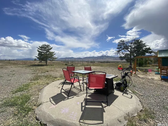 a view of a lake with a big yard