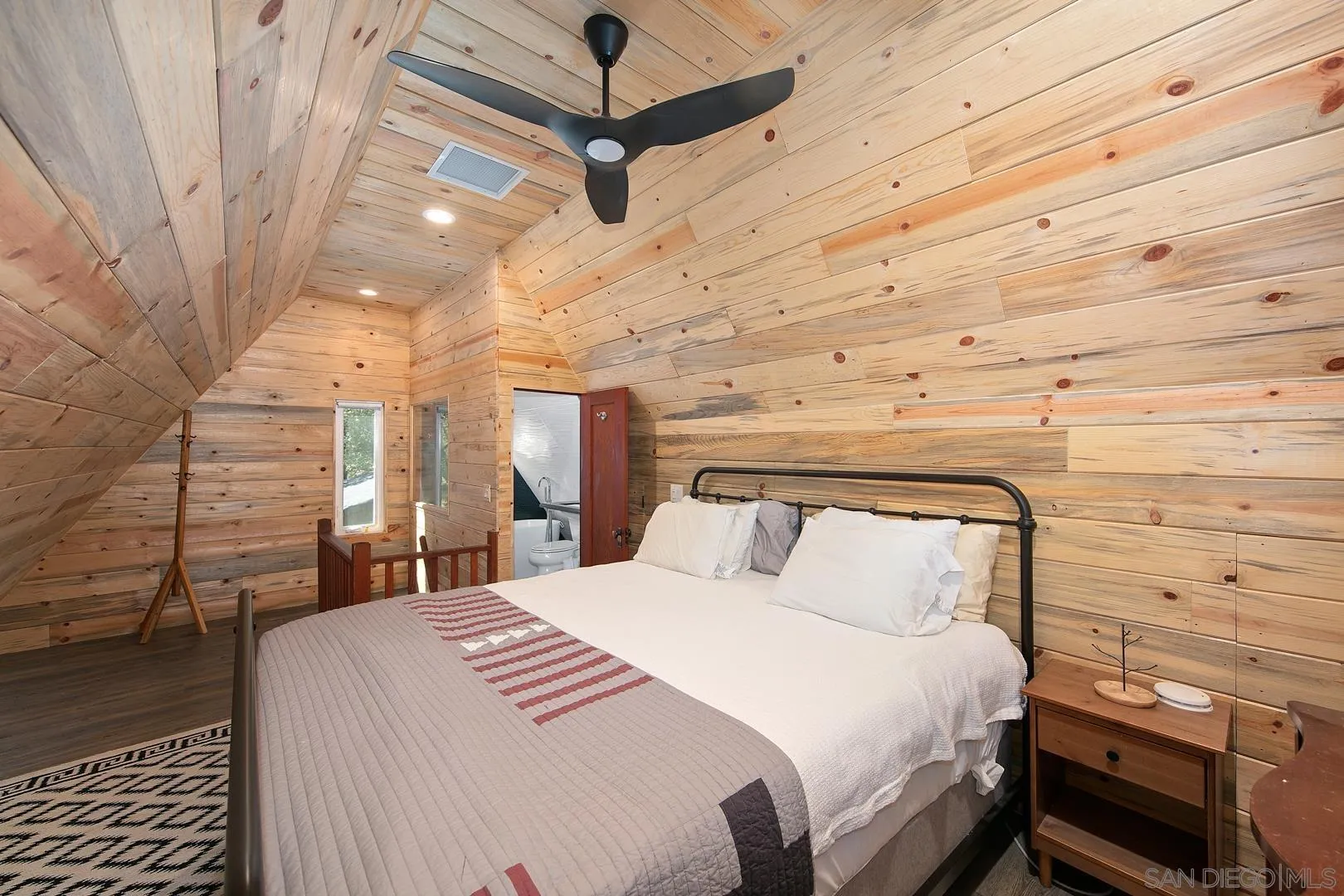 326 Laguna Tract Road Pine Valley, CA 91962 - Photo 15 of 29 a bedroom with a bed and a ceiling fan