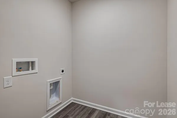 a view of a room with rack on the wall