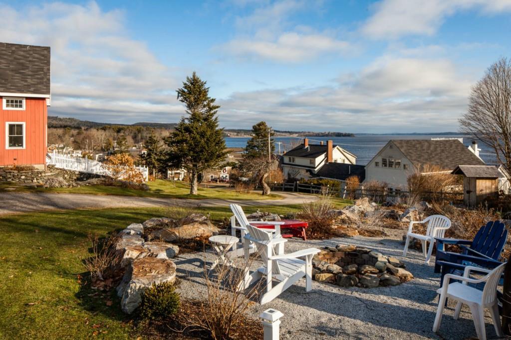 12 Beach Road Lincolnville, ME 04849 - Photo 6 of 35 Rock garden with fire pit