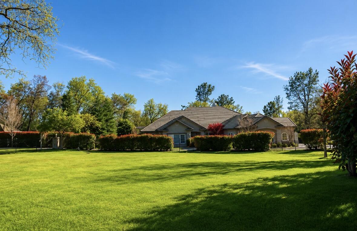 13212 Tierra Heights Road Redding, CA 96003 - Photo 9 of 12 a view of swimming pool with garden