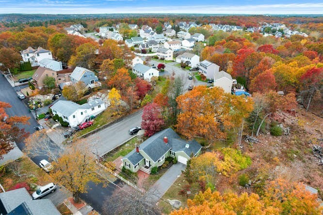 115 Quinn Road Lynn, MA 01904 - Photo 29 of 38 an aerial view of residential houses with outdoor space