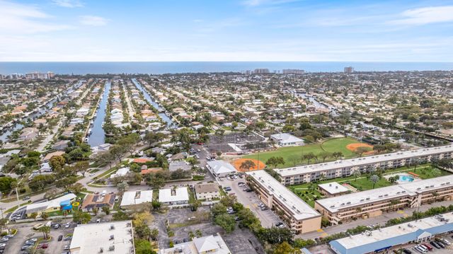 an aerial view of a city