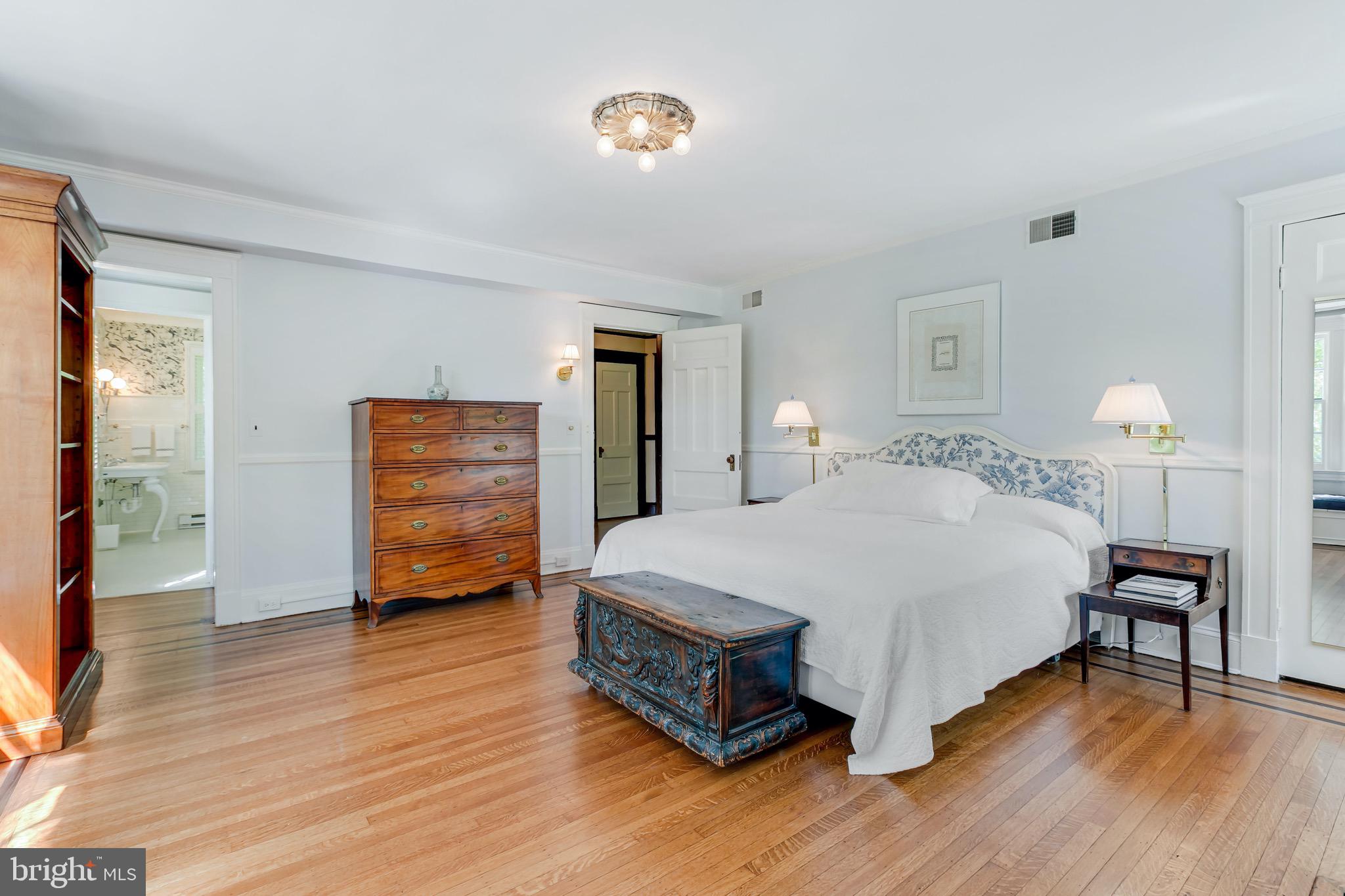 108 St Johns Road Baltimore, MD 21210 - Photo 39 of 97 Primary bedroom with hardwood floors