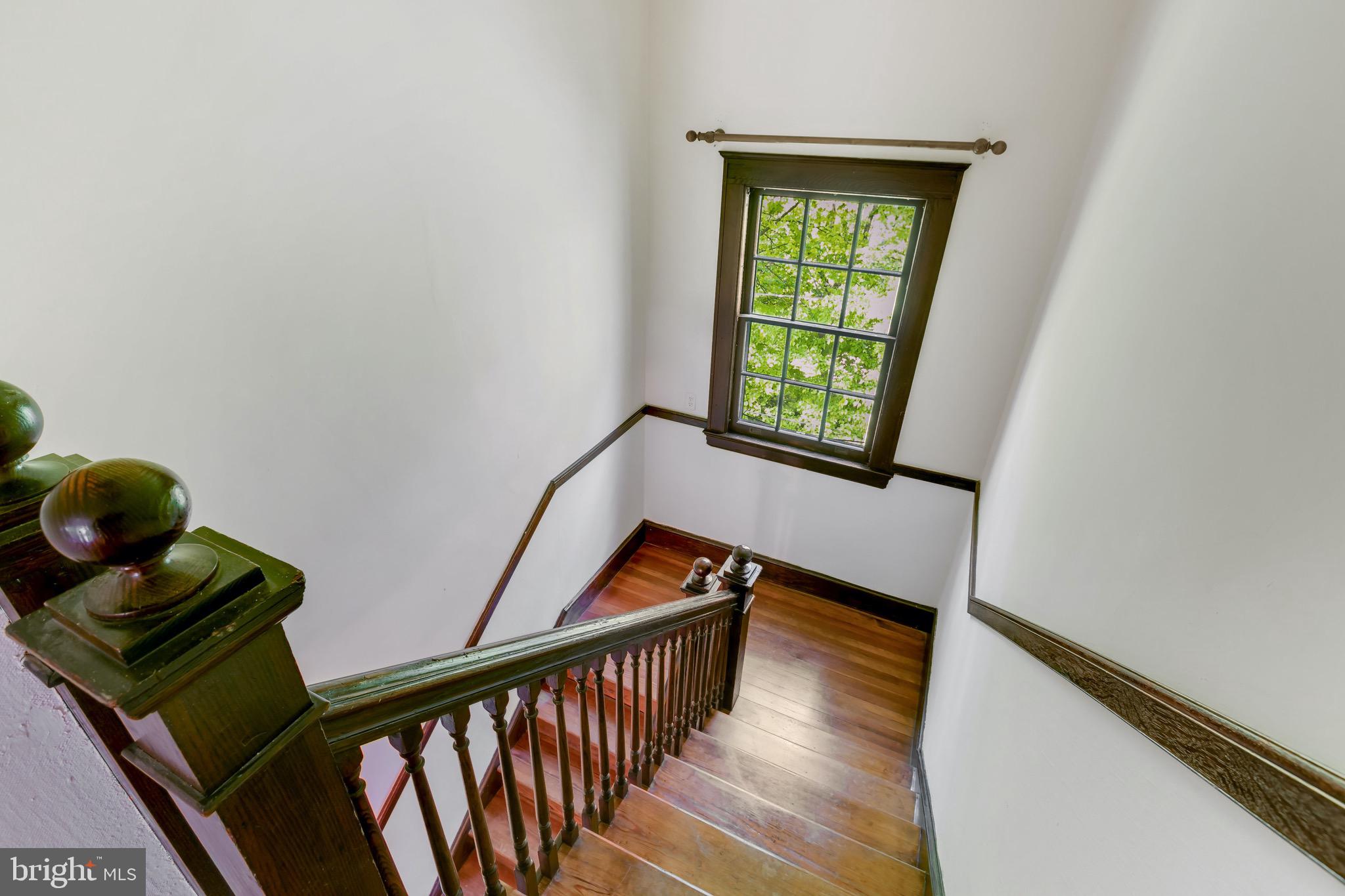 108 St Johns Road Baltimore, MD 21210 - Photo 56 of 97 Beautiful staircase leading up to 3rd floor