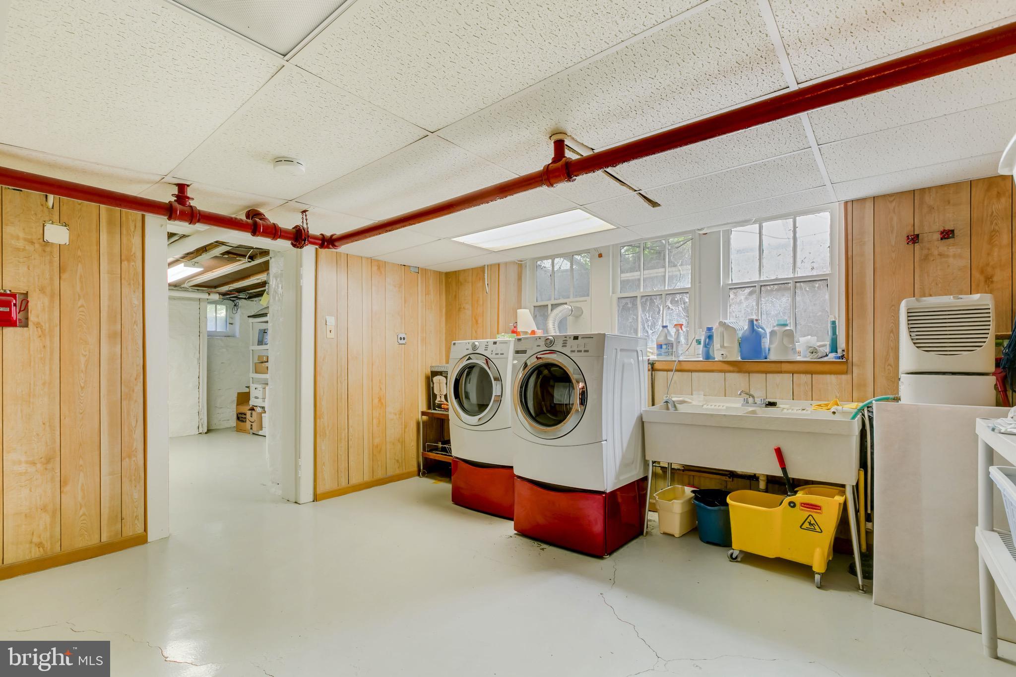 108 St Johns Road Baltimore, MD 21210 - Photo 63 of 97 Basement with front loading W/D