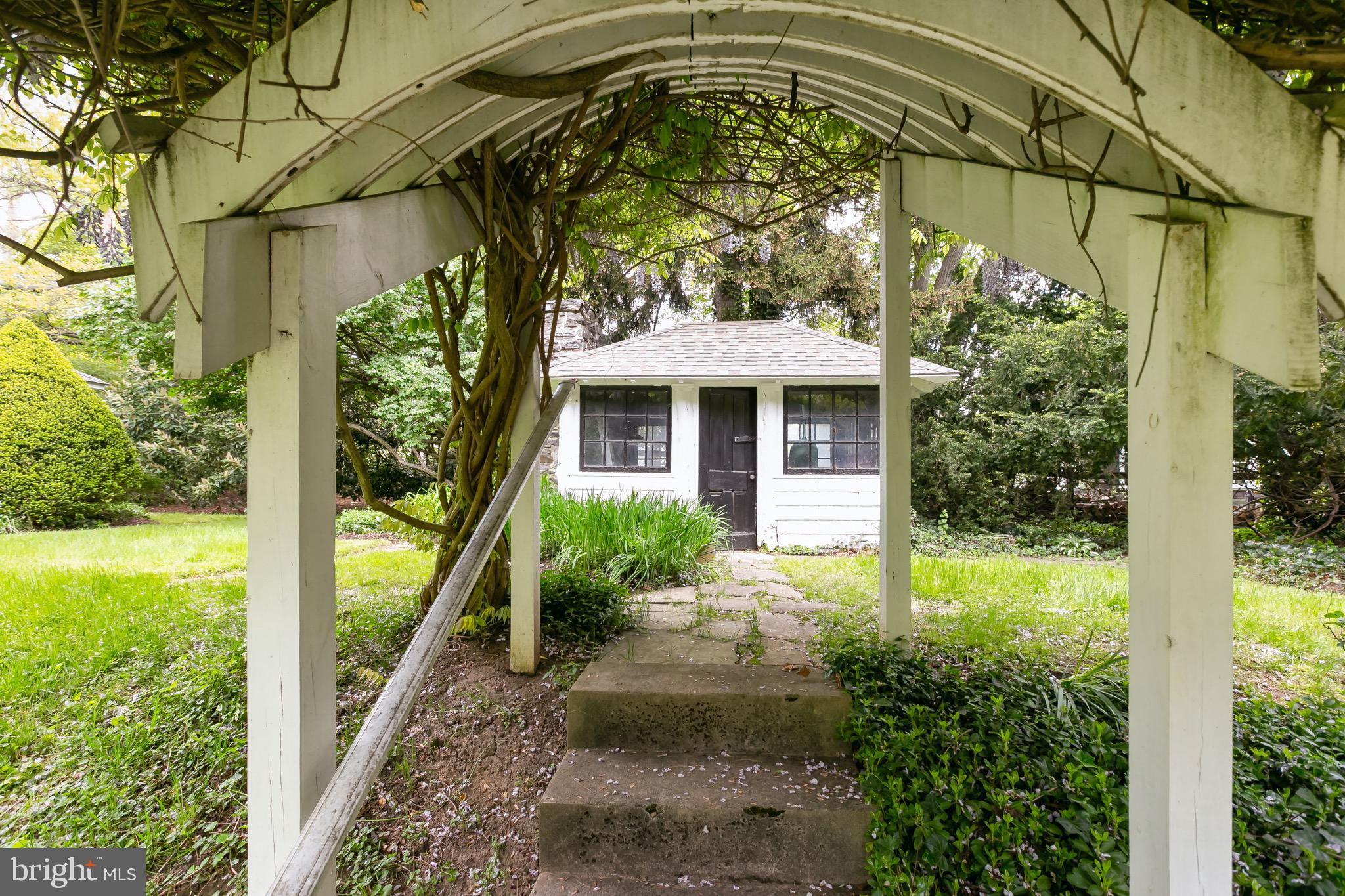 108 St Johns Road Baltimore, MD 21210 - Photo 72 of 97 Wisteria covered Arbor and Shed