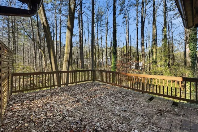 a view of a pathway of a building