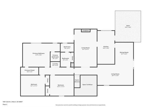 $550,000 | 1091 Cole Drive Southwest, Lilburn, GA 30047