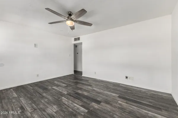 wooden floor in an empty room