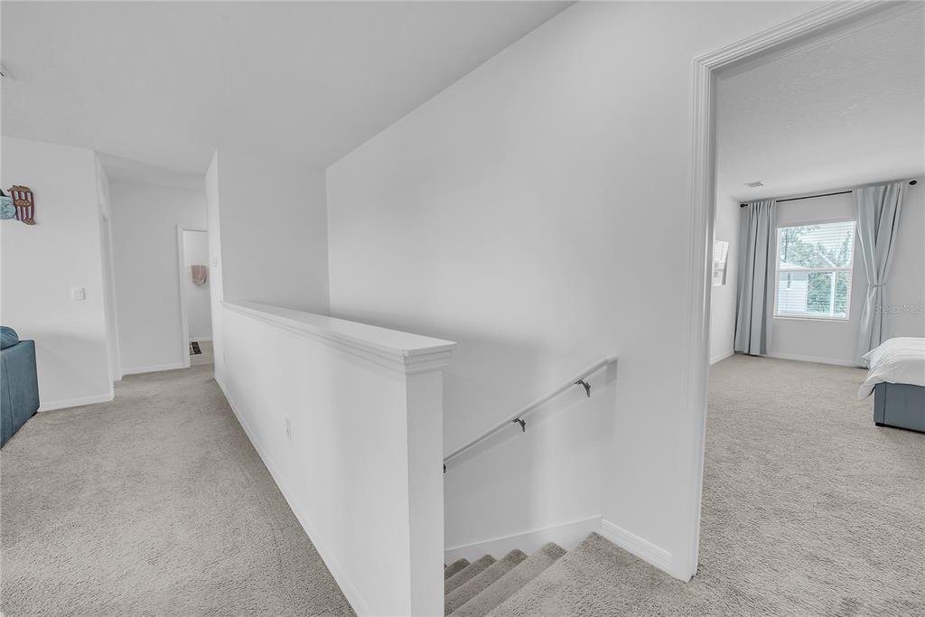8237 Juning Cove Wesley Chapel, FL 33545 - Photo 27 of 59 a view of a hallway with windows and entryway