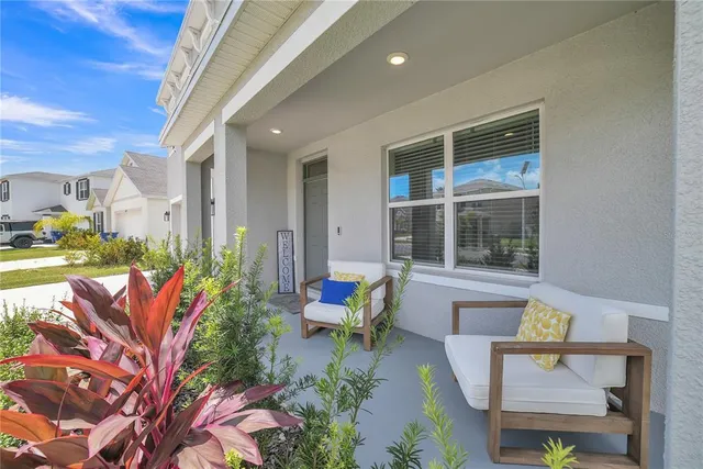 a living room filled with furniture