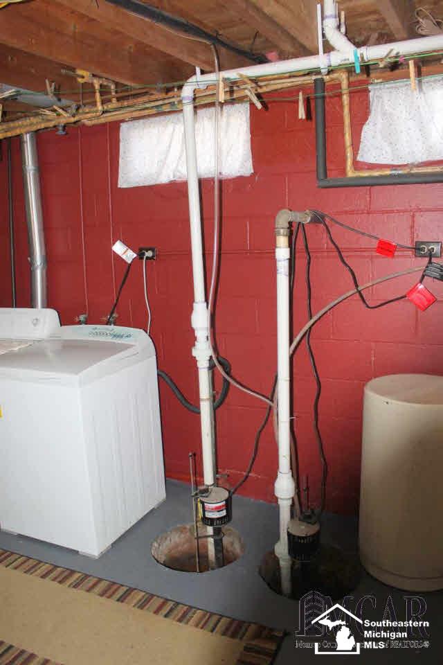 4885 Secor Road Ida, MI 48140 - Photo 17 of 34 Laundry In Basement