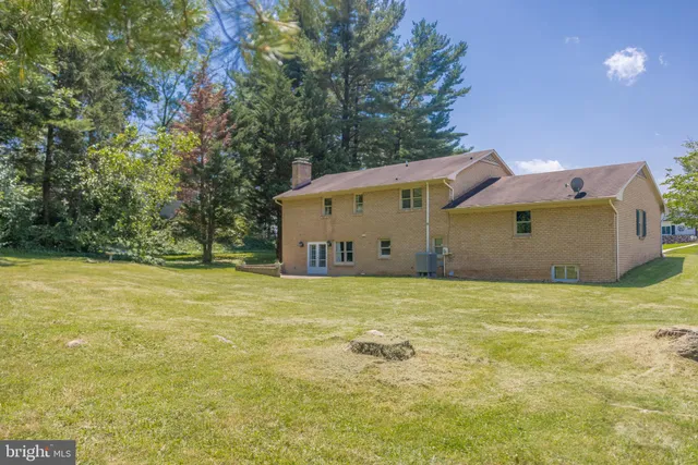 a backyard of a house