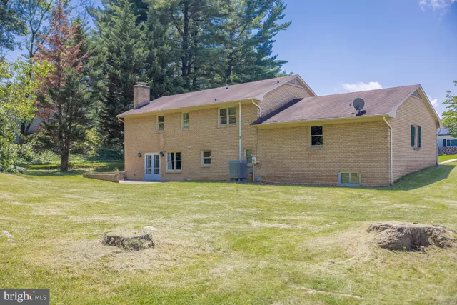 a backyard of a house