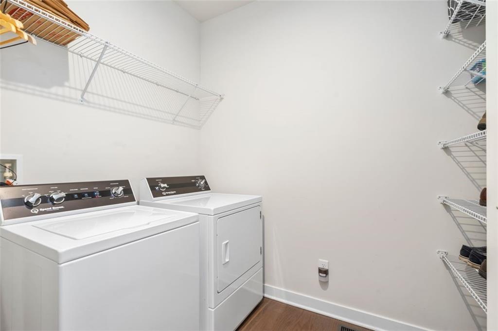 235 Regency Drive Eighty Four, PA 15330 - Photo 25 of 37 a utility room with dryer and washer