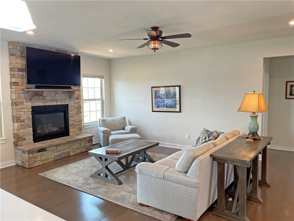 235 Regency Drive Eighty Four, PA 15330 - Photo 9 of 37 a living room with furniture and a fireplace