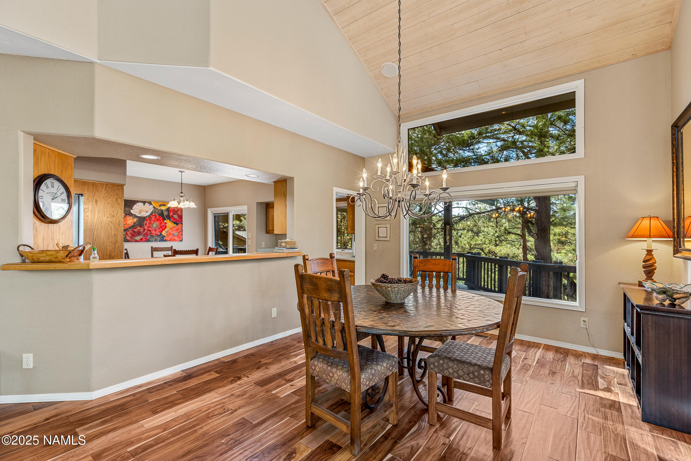 2252 Link Smith Flagstaff, AZ 86005 - Photo 12 of 53 a view of a dining room with furniture window and outside view
