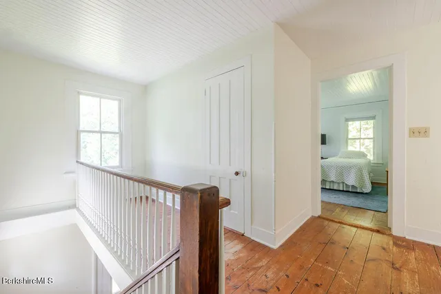 a view of a bedroom from window