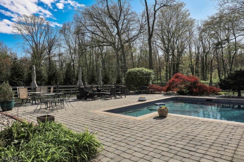 36 Coppergate Drive Bernards, NJ 07920 - Photo 43 of 50 a view of swimming pool with lawn chairs and plants