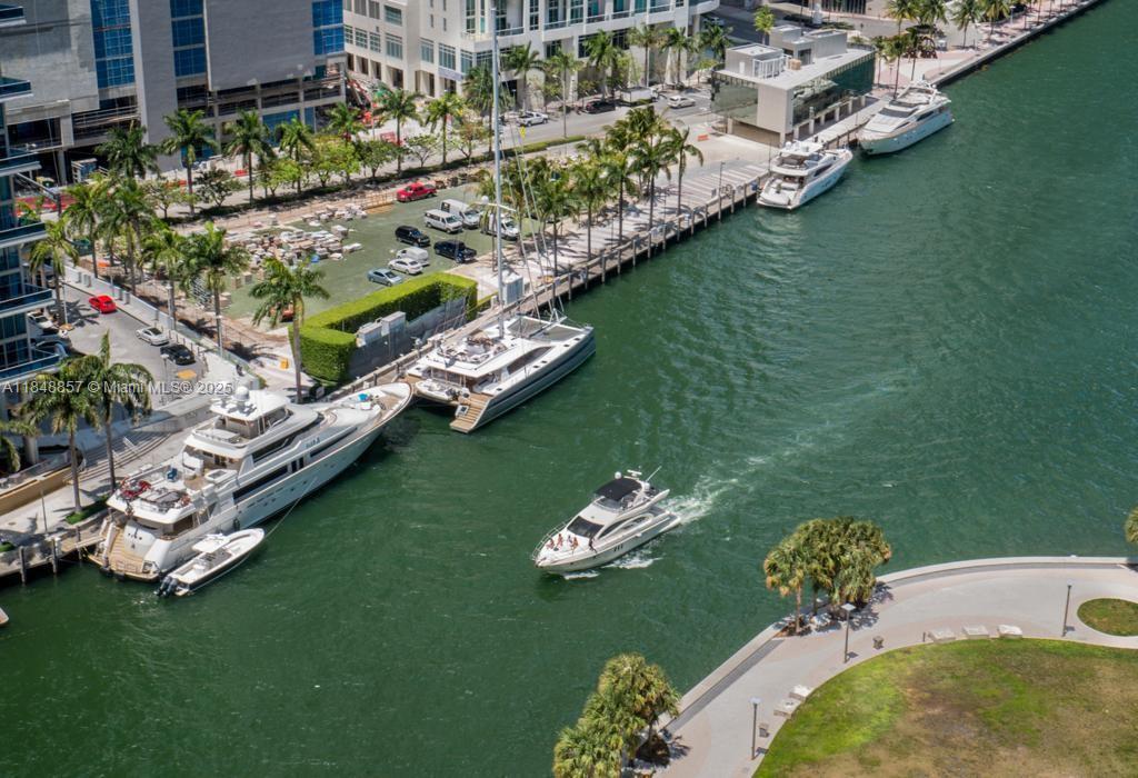 an aerial view of a house having outdoor space