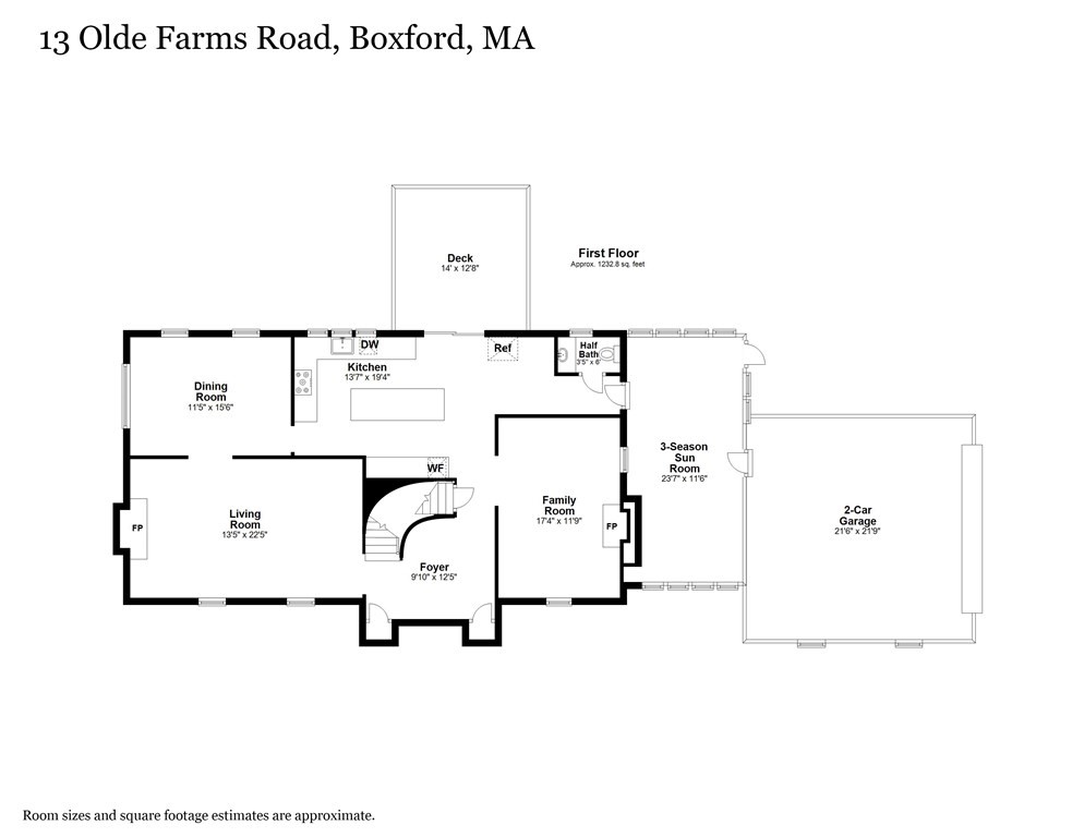 13 Olde Farms Road Boxford, MA 01921 - Photo 40 of 42 a picture of a floor plan