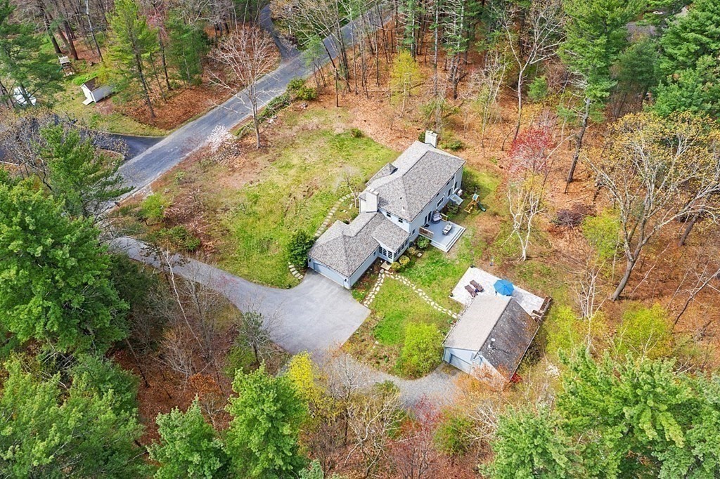 13 Olde Farms Road Boxford, MA 01921 - Photo 7 of 42 an aerial view of a house with a yard and lake view