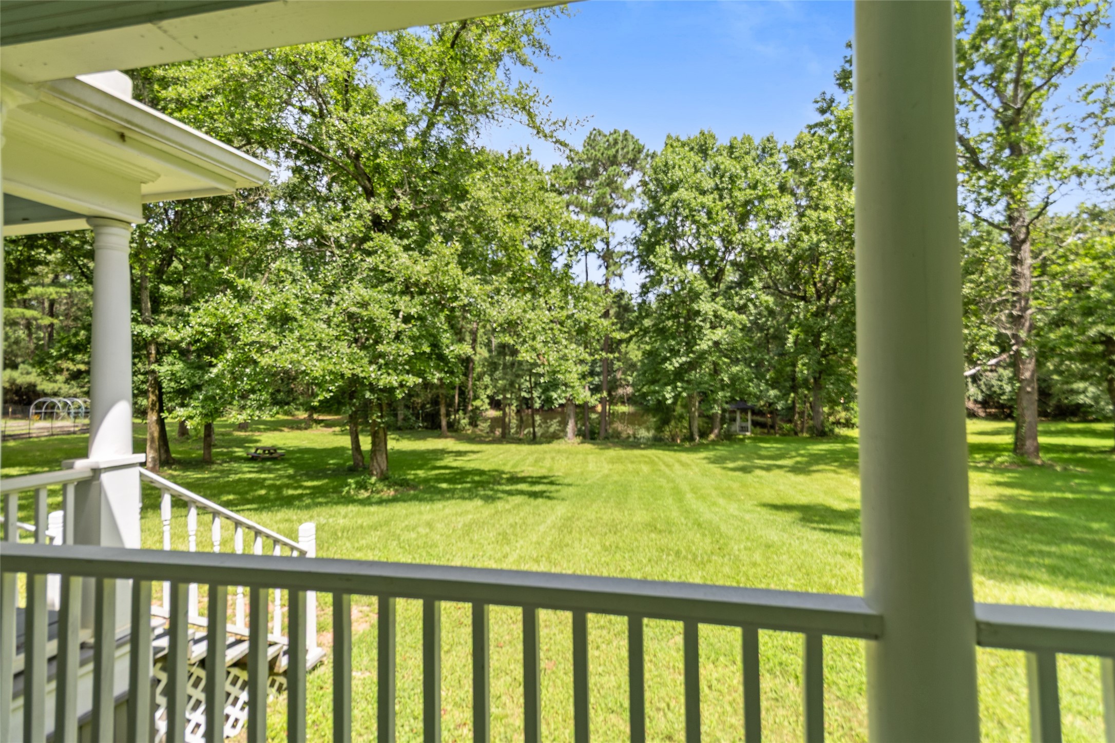 38 Darrell White Road Huntsville, TX 77340 - Photo 6 of 49 a view of swimming pool from a balcony