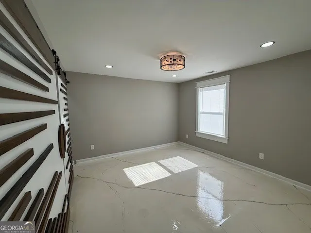 a view of an empty room