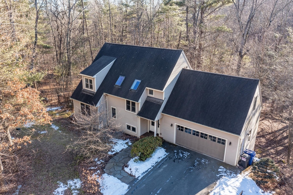642 North Farms Road Northampton, MA 01062 - Photo 1 of 42 an aerial view of a house with a yard