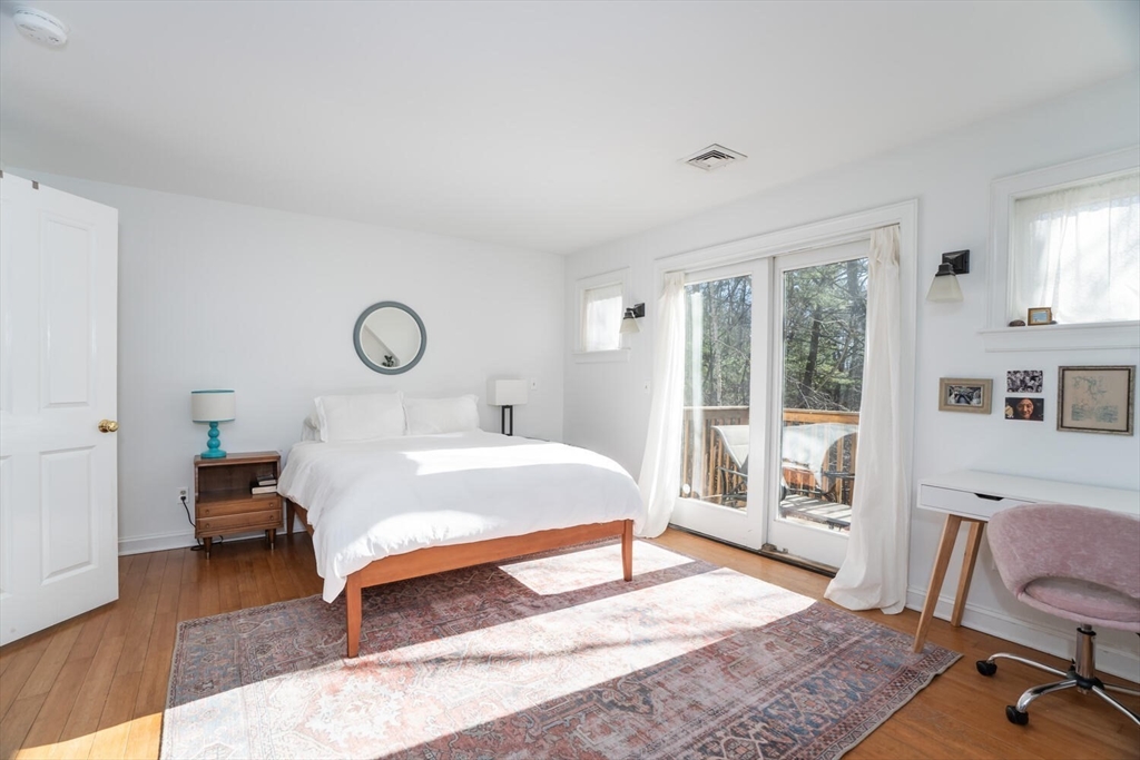 642 North Farms Road Northampton, MA 01062 - Photo 21 of 42 a bedroom with a bed a large window and chair