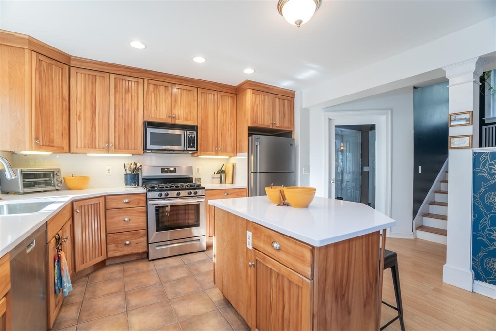 642 North Farms Road Northampton, MA 01062 - Photo 9 of 42 a kitchen with stainless steel appliances granite countertop a refrigerator sink and cabinets